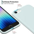 thumbnail image 4 of Compatible with iPhone SE 2022 Case, iPhone SE 2020/iPhone 7/8 Case, Slim Liquid Silicone Full Covered Soft Gel Rubber Case Cover for iPhone 7/8/SE 4.7 inch 4.7 inch-Seafoam, 4 of 11