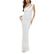 thumbnail image 2 of Gibobby Vestidos de fiesta elegantes Vestido de noche largo con lentejuelas de un hombro para mujer(Blanco,CH), 2 of 4