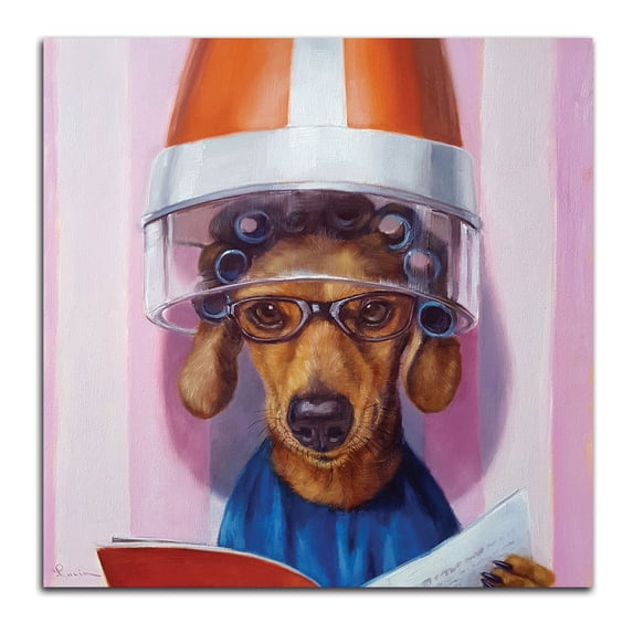Gango Home Decor Vertical Ms. Canela by Lucia Heffernan (Printed on Paper); One 16x16in Fine Art Paper Giclee Print