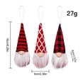 thumbnail image 4 of Billuyoard Colgante de muñeco de gnomo de Navidad de 3 piezas, decoración colgante para habitación, adorno para el hogar, decoración de árbol Kits de decoración para fiestas, 4 of 5