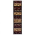 thumbnail image 2 of Sphinx Woodlands Area Rug 9594B Red Banded Bears 7' 10" x 10' Rectangle, 2 of 2