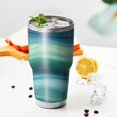 thumbnail image 3 of 30oz Green and Grey Abstract Art Artwork Tumblers Stainless Steel Tumbler with Lid and Straw,Vacuum Insulated Double Wall Travel Tumbler Cups Mug with Cleaning Brush for Coffee,Tea, 3 of 7