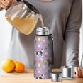 thumbnail image 4 of 20 Oz Boxer Dog Pitbull Terriers Dog and Drinks Coffee Tumbler Double Wall Insulated Stainless Steel Water Bottle | Metal Reusable Thermoses Flask with Cup Cap | Leak & Sweat Proof with Anti-Dust Lid, 4 of 7
