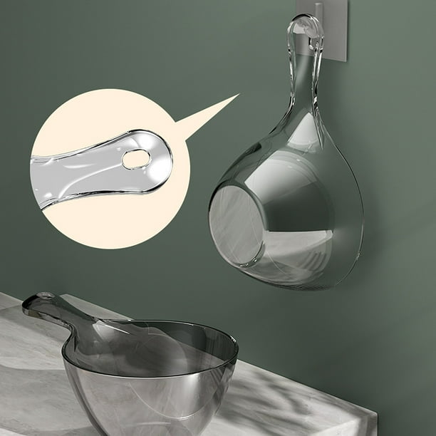 Cuchara regadera de gran capacidad para flores y cocina - Cucharón de agua transparente de 1250 ml con líneas de medición, mango engrosado para jardinería y uso doméstico