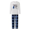 thumbnail image 1 of Argulvti Matching Christmas Pajamas for Family Long Sleeve Tree Graphic Tops + Plaid Pants Set Loungewear, 1 of 9