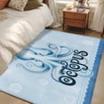 thumbnail image 4 of 3'x5' Rug for Living Room Bedroom, Navy Blue Octopus Washable Area Rugs Non-Slip Carpet Mats, Coastal Bubbles Ocean Waves Indoor Low Pile Area Rug Runner for Kitchen, Mudroom, 4 of 8