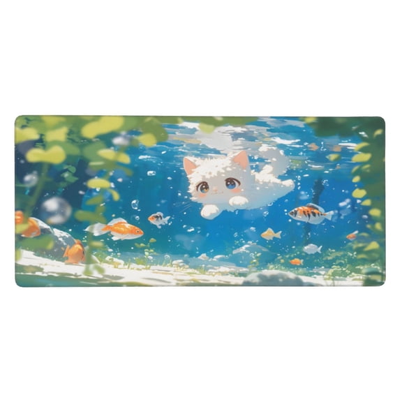 Heluo.Zu XXL Large Gaming Mouse Pad 35.4x15.7 inch,Ergonomic Landscape Desk Mat