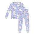 thumbnail image 2 of Easter Pajamas Kids Long Sleeve Top and Pants Two Piece Easter Printed Sleepwear Girls Size 3-4 Years Pajamas, 2 of 3