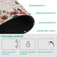 thumbnail image 4 of Coffee Mat Coffee Bar Mat 12"x19" Hide Stain Absorbent Rubber Backed Quick Drying Mat Fit Under Coffee Maker Espresso Machine Kitchen Counter, Mushroom Snails, 4 of 6