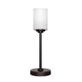 thumbnail image 1 of Toltec 53-DG-4061 Luna Accent Table Lamp Shown In Dark Granite Finish With 4" White Matrix Glass, 1 of 1