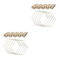 thumbnail image 1 of Billuyoard Portable Metal Floral Hoop Crafts Hexagon Garland Frame for Wedding Festival Tipo 1 2Conjunto, 1 of 1