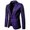 Purple, variant on Men's Autumn And Winter Fashion Personality Solid Color Casual Suit Jacket Red