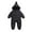 Black, variant on Huowey Toddler Boys Girls Long Sleeve Solid Color Winter Coat Jacket Thicken Windproof Warm Jumpsuit Outwear Cute Dailywear, 12-18 Months