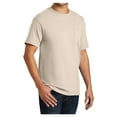 thumbnail image 3 of Mens Essential Cotton T Shirt with Pocket Natural 4XL, 3 of 6