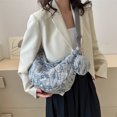 thumbnail image 3 of Bolsa De Hombro Bolso De Hombro Japonés De Gran Capacidad Para Estudiantes, Bolso De Satchel Coreano Con Bolas De Masa Hervida (Azul) Likrtyny Para Estrenar, 3 of 5