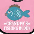 thumbnail image 4 of Inktastic Grandpa's Fishing Buddy Little Fisher Boys or Girls Baby Bib, 4 of 4