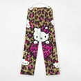 thumbnail image 3 of Hello Kitty Pajamas Pants Soft Elastic Waist PJ Bottoms Comfy Lounge Long Pants, 3 of 7