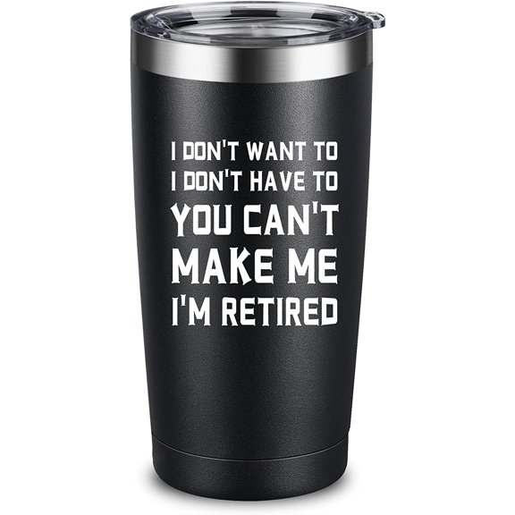 Funny 2022 Retirement Gifts for Men - Happy Retirement Gifts for Male Coworkers, Friends, Dad, Husband, Teacher, Him, 20 Ounces I''m Retired Tumbler with Straw