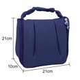 thumbnail image 2 of Hukapapa Bolsa de cosméticos con cremallera Bolsa de maquillaje resistente al agua Cosmético de viajeCian superior, 2 of 6