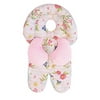 Boppy Head and Neck Support | Pink Stripe Flowers | Removable Neck Ring and Pressure Relieving Cutout | For 3- or 5-Point Harness | 0-4 months | For Bouncers, Strollers and Swings
