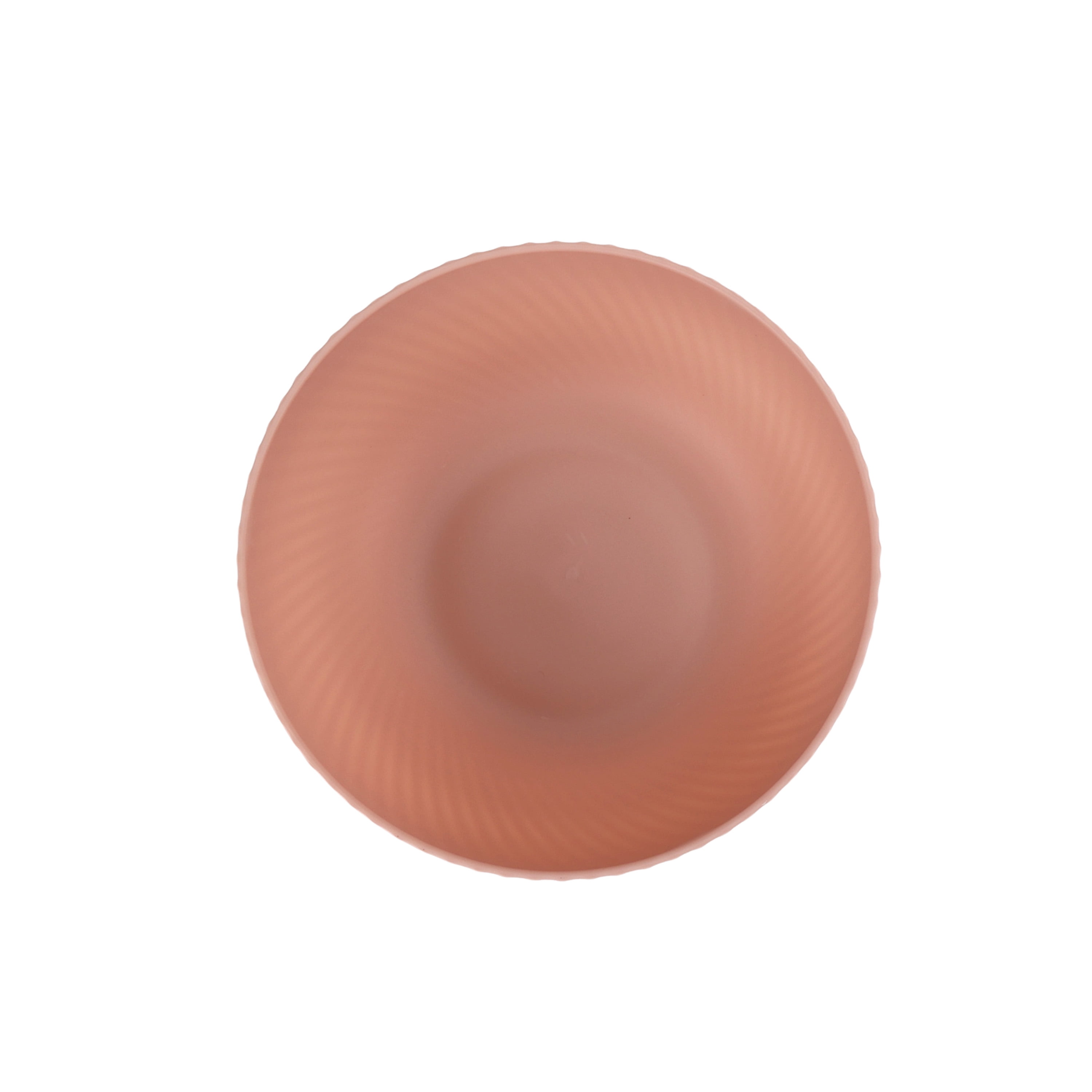 Mainstays - Pink Round Plastic Cereal Bowl, Swirl Etched, 38-Ounce