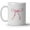 Pink Bow, variant on Preppy Coquette Pink Bows Coffee Mugs, Cute Gifts For Women Girls, Pink Ribbon Bow Ceramic Coffee Mug, Minimalist Girly Coffee Cup, 11oz Ceramic Cup White
