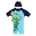 thumbnail image 1 of Traje De Baño Para Niños Traje De Baño De Una Pieza Traje De Baño Con Protector Solar Y Gorro De Baño Dinosaurio 150 Macarena Sombrero de traje de baño para niños, 1 of 8