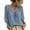 U21# Blue, variant on Boho Tops for Women Fall Leopard Print 3/4 Sleeve Ruffle Shirts Lace Up Peasant Blouse, Abstract Geometric, Lightweight, Dressy Casual, Loose Fit, Bohemian Navy,S