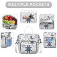 thumbnail image 2 of Blue Christmas Snowflake Pattern Womens Lunch Box for Work,Insulated Large Lunch Bag for Tween and Teen,Loncheras Para Mujer,Leakproof Adult Lunch Bag for Work,Beach,Travel,Picnic,Camping, 2 of 7