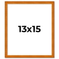 thumbnail image 2 of 13x15 Honey Brown Real Wood Picture Frame Width 0.75 inches | Interior Frame Depth 0.5 inches |, 2 of 8