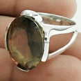 thumbnail image 3 of Nature Smoky Quartz Womens Ring, Teacher Gifts, Brown Stone Faceted Oval Ring, thank you gifts, Mothers Day Gifts, Holiday Gifts, Fashion Ring, Exclusive Ring (smoky-quartz, Size 7), 3 of 5
