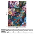 thumbnail image 4 of Chilfamy Butterfly Blanket Gift for Butterfly Blanket Gift for Girls and Women Family Animal Beautiful Butterfly Blanket Super Soft Flannel Throw Blanket for Couch Bed Sofa, 4 of 6