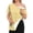 Earthy Yellow, variant on Womens Post Shoulder Surgery Shirts Tear Away Side Snap Striped T Shirts Short Sleeve Port Rotator Cuff Recovery Comfy Clothing Red L