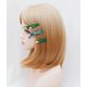 thumbnail image 3 of 6 Pcs Green Retro Hairpin Simple Side Clip Bangs Clip , Handmade Hair Barrettes, Alligator bobby pins, Glitter Crystal Hairpin, Elegant Gold Hair Acce, 3 of 4
