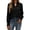 Black1, variant on Vrorvz Button down Top Womens Long Sleeve Collared Tops Business Work Office Shirt Tunic Blouse