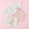 thumbnail image 2 of Toddler Girl Underwear Kids 4Pcs Girls Underwear Casual Cute Cartoon Briefs Shorts Underwear Trunks Toddler Girl Panties Beige 4 Years-5 Years, 2 of 3