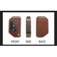 thumbnail image 7 of PU Leather 2/3/4 Button Flip Key Fob Cover Case Fit for Jeep 2020 2021 Gladiator JT Sahara JLU 2018-2021 Wrangler JL JLU Rubicon Keyless Key Holder with Keychain, 7 of 7