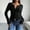 Black, variant on Women's Cropped Cardigans Sweater Casual Button Down Shirts Long Sleeve Crewneck Basic Classic Jacket Soft Lightweight Solid Top Fall Outfits