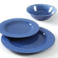 thumbnail image 3 of Mauna 12 pc Dinnerware Set - Cobalt Blue - Crackle Look Decal - Melamine, 3 of 8
