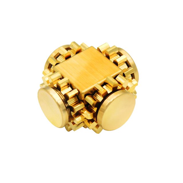 Metal Spinning Top Descompresión Juguete Spinning Top Juguete Cobre Puro Descompresión Fingertip Toy Para Niños Niños Monstrate FN006018-00