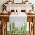 thumbnail image 2 of Table Runner 70 Inches Long for Kitchen Dining, Green Dresser Scarf Farmhouse, Dining Table Decorations for Wedding/Parties, Summer Botanical Leaves Watercolor 13 x 70 In, 2 of 8