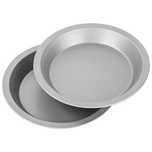 ovenstuff nonstick 9 pie pans, set of two americanmade, nonstick