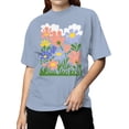 thumbnail image 2 of Floral Garden Wall Art Women's T-shirt, 2 of 3
