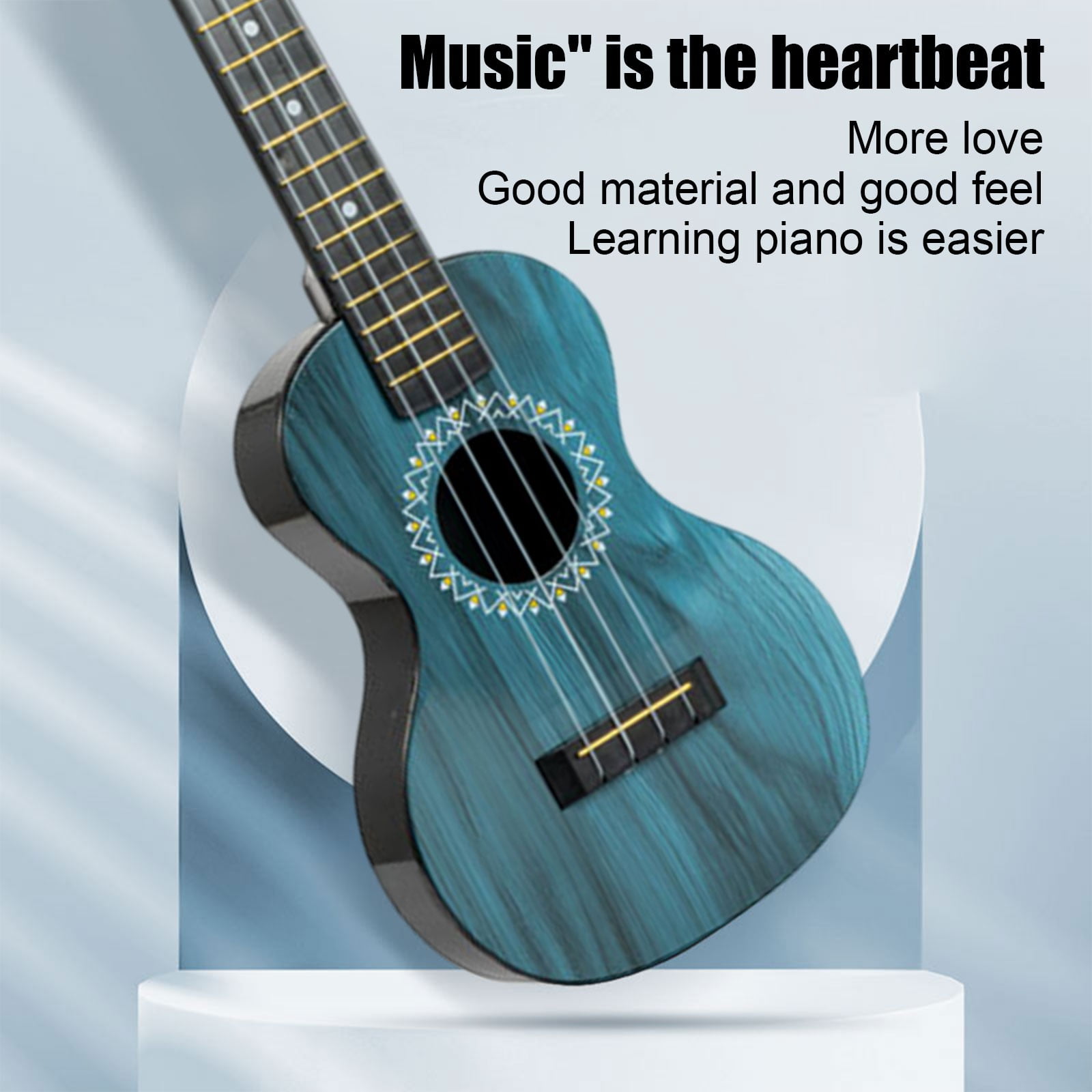 Boovnll Ukulele for Kids, 21" Four Strings Kids Toy Guitar for Beginner Ages 3-6 Kids Guitar for Children Musical Instruments Educational Learning Toy, Gift for Boys Girls, Toys, Ukulele