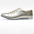 thumbnail image 4 of Tawop Dress Shoes Men Faux Leather Casual British Fashion Gold Size:9, 4 of 4