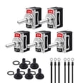 thumbnail image 1 of AutoEC Heavy Duty Toggle Switch - 15A 250V 20A 125V AC SPST ON/OFF SPST 2 Pin, Metal Bat Rocker Toggle Switch with 5, 1 of 5