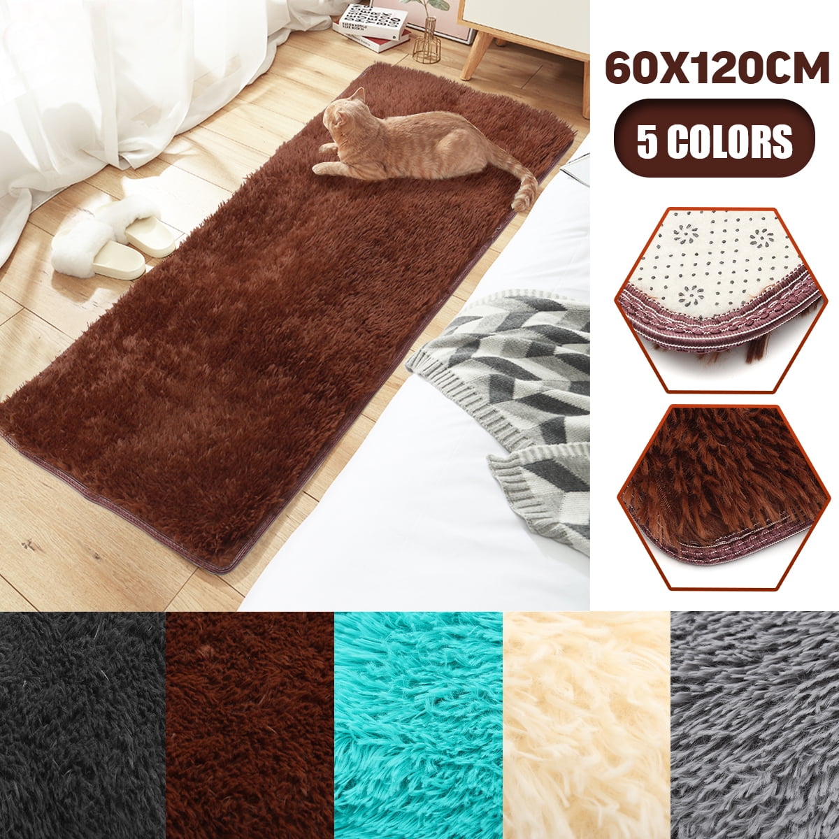 fluffy bath mat