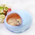 thumbnail image 3 of Hamster Cave Chaud Mignon Pantoufle Design Lit de Hamster Petit Animal Cage Lit avec Tapis, 3 of 10