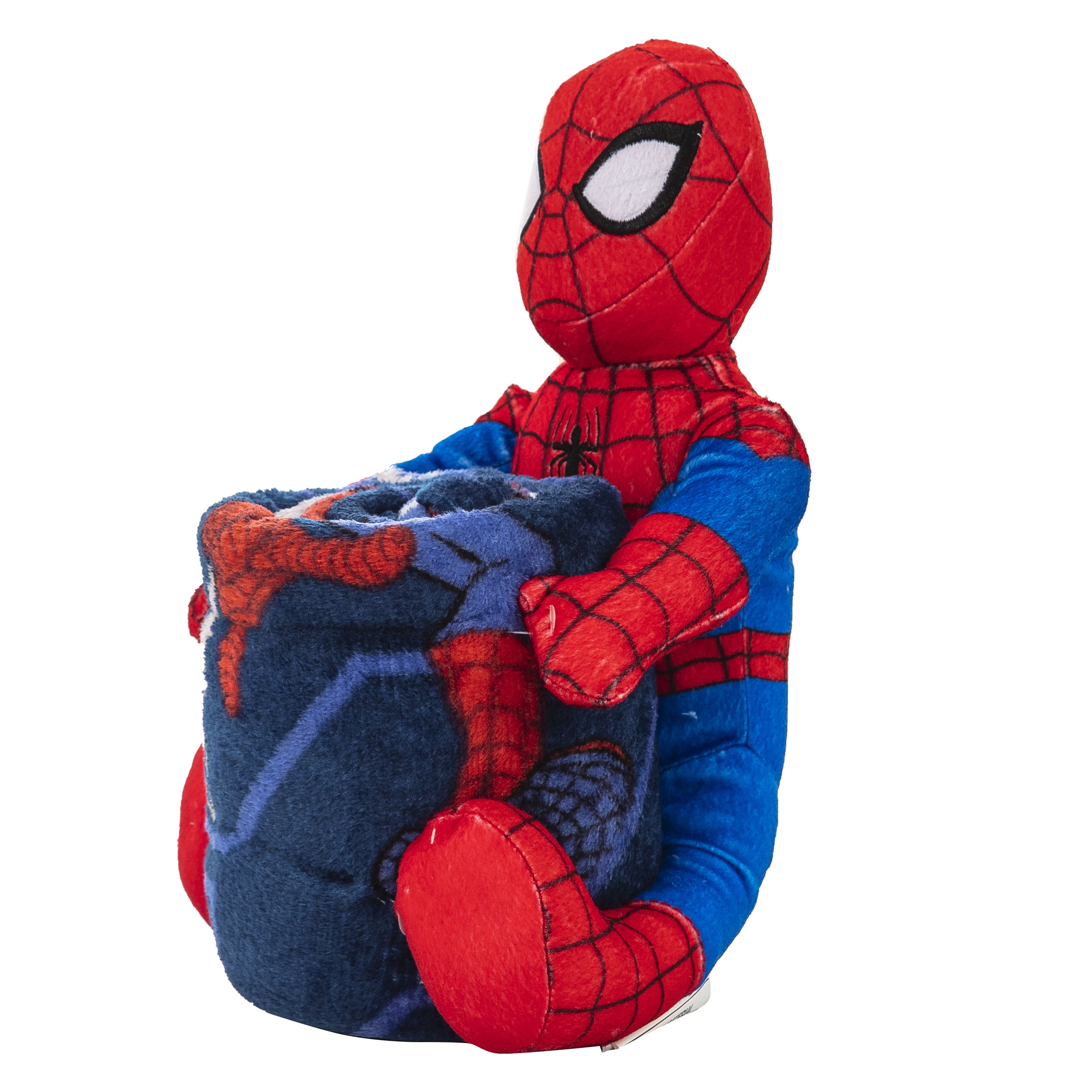 NEW Marvel SPIDER-MAN 40" x 50" Soft THROW BLANKET & PILLOW Plush Hero Figure 