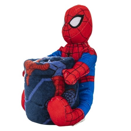 Spider-Man Fearless Spidey with Hugger Throw Blanket Plush Silk Touch